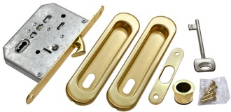 Комплект для раздвижных дверей Morelli MHS150 L SG Цвет - Матовое золото